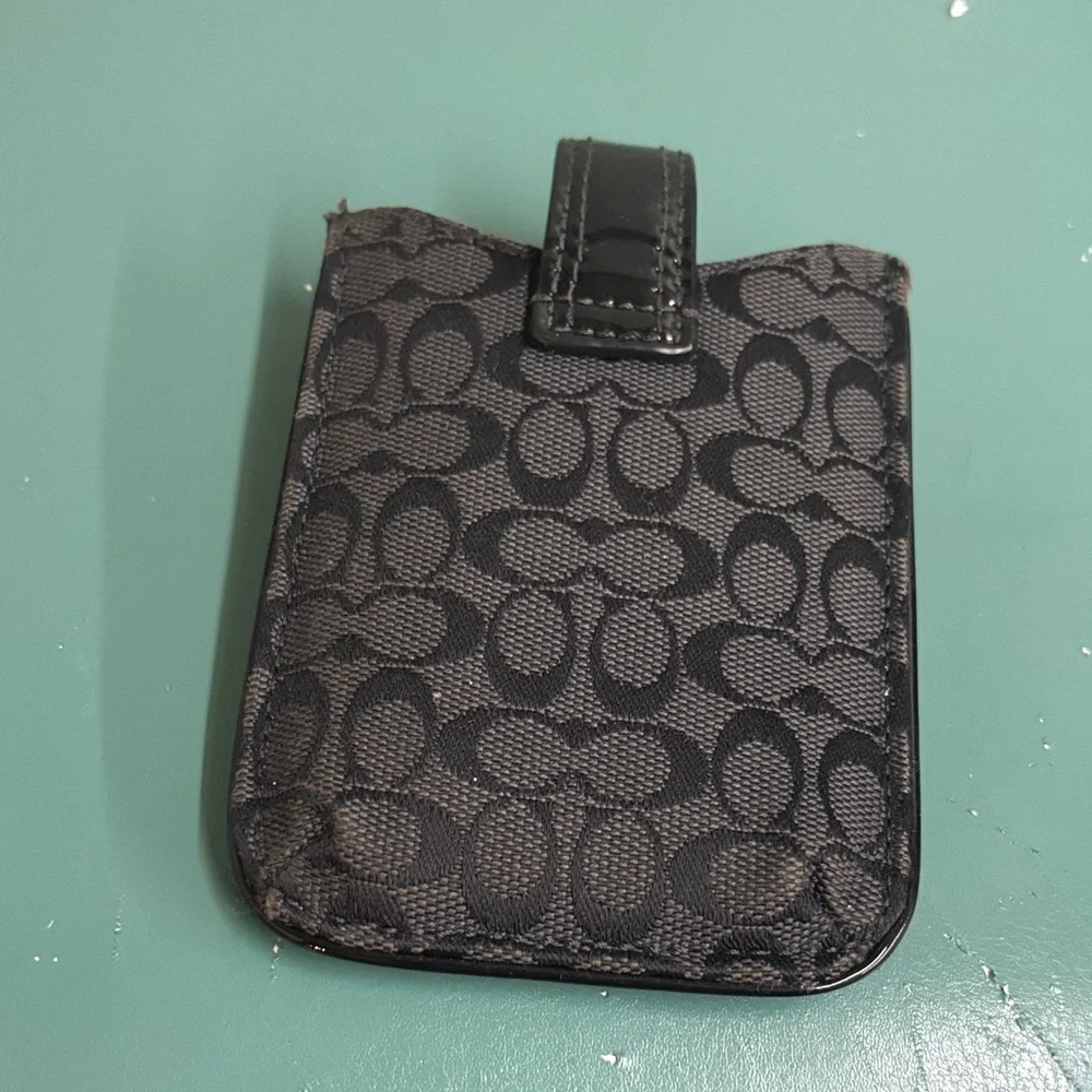 Coach Signature Black Phone Holster